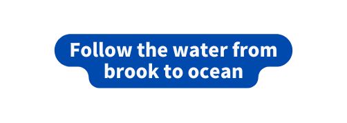 Follow the water from brook to ocean