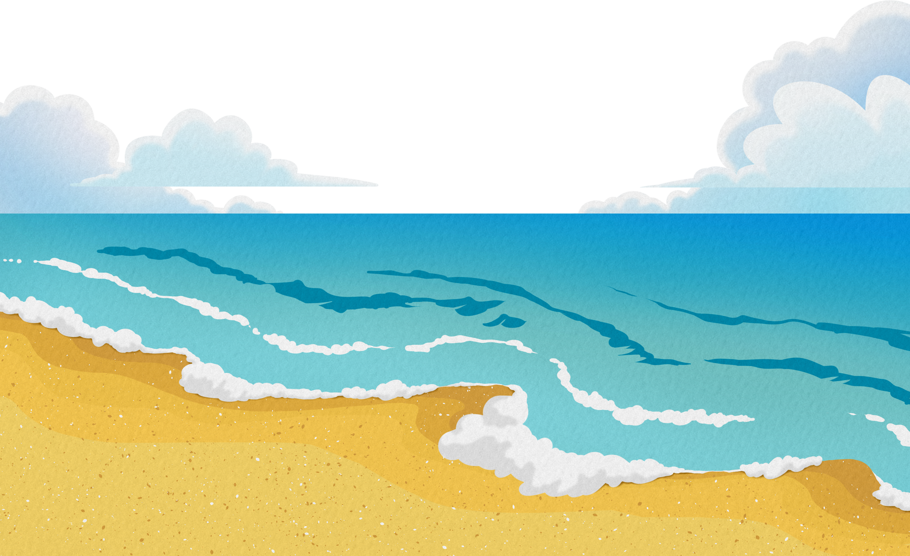 Hand Drawn Ocean Illustration Background