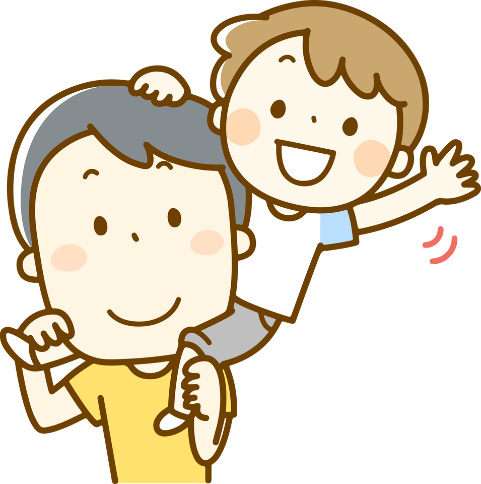 Fun With Dad Big Image Png - Cute Father And Son Clipart Dad